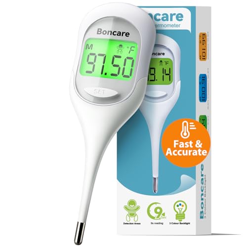 Boncare 9-Second Basal Body Thermometer for Ovulation