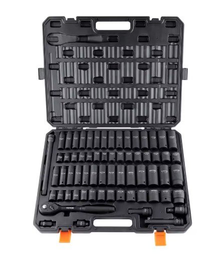 SucceBuy 1/2" Drive Impact Socket Set