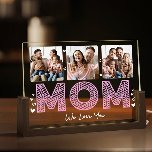 Personalized Photo Upload Night Light for Mom