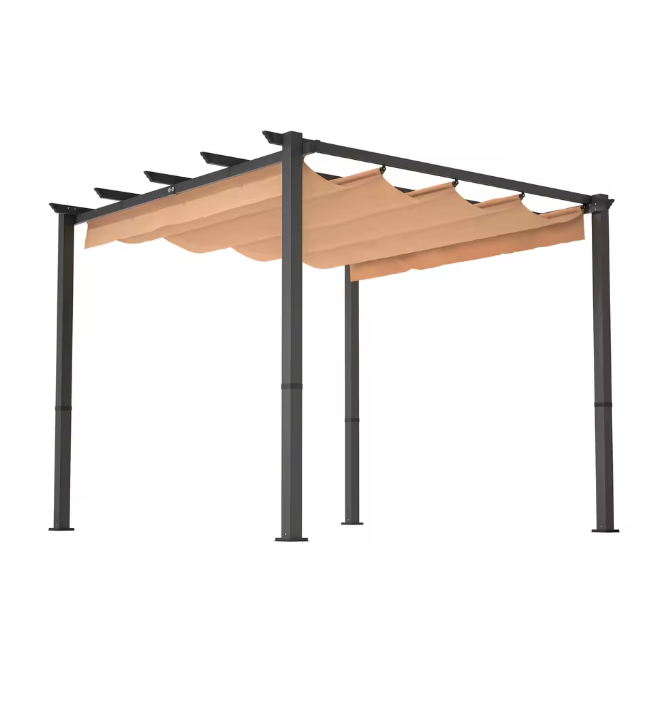 LZBEITEM 10'x10' Aluminum Patio Pergola