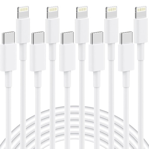 5-Pack of 6FT USB-C to Lightning Cables