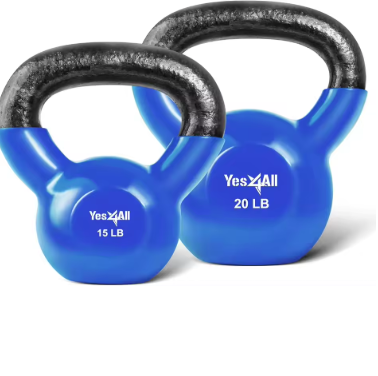 Blue Kettlebell Set