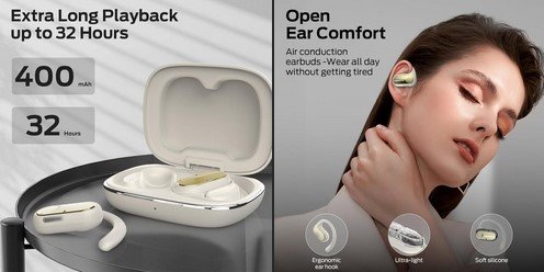 Monster Open Ear AC312 Headphones W/32H Playtime