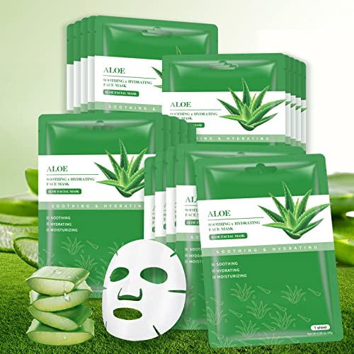 10-pack of Aloe Vera Sheet Facial Masks