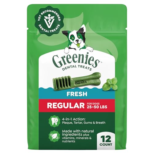 Greenies Regular Natural Dental Dog Treats -12ct Deal