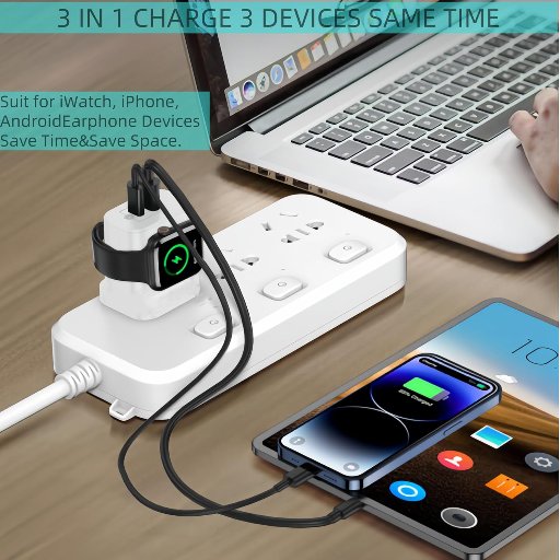 3-in-1 Magnetic Wireless Charger Block