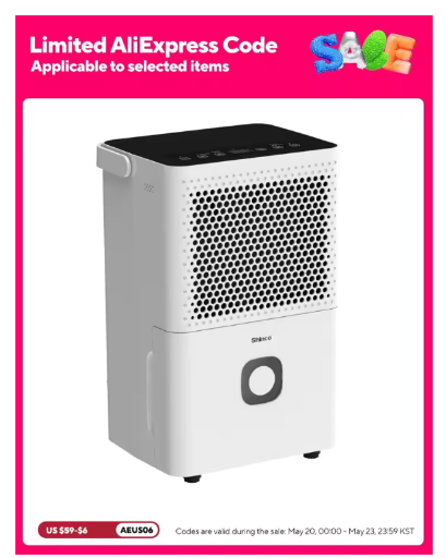 Shinco 30 Pints Dehumidifier for Home and Basements