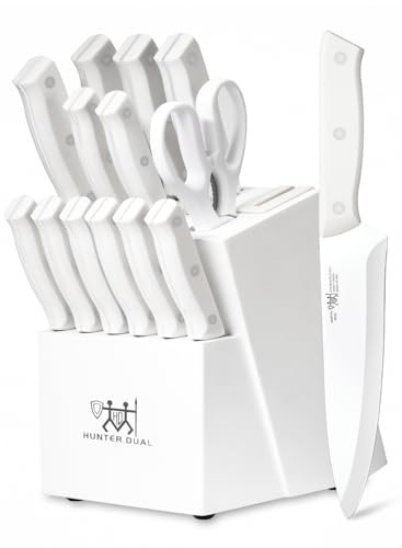 15 Piece Kitchen Knife Set with Block