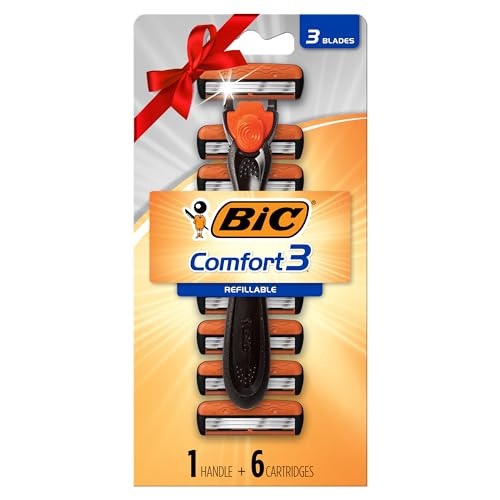 BIC Comfort 3 Refillable Three-Blade Disposable Razor
