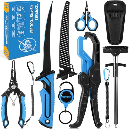 TOPFORT 7PC Saltwater Fishing Pliers Accessories Set