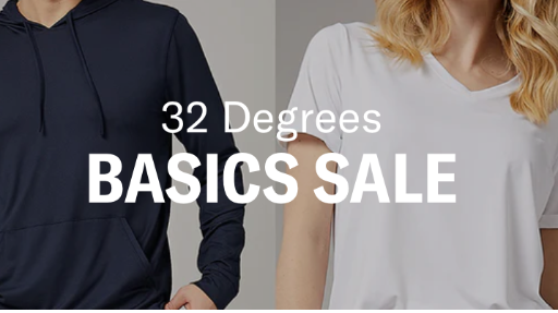 32 Degrees Basics Sale