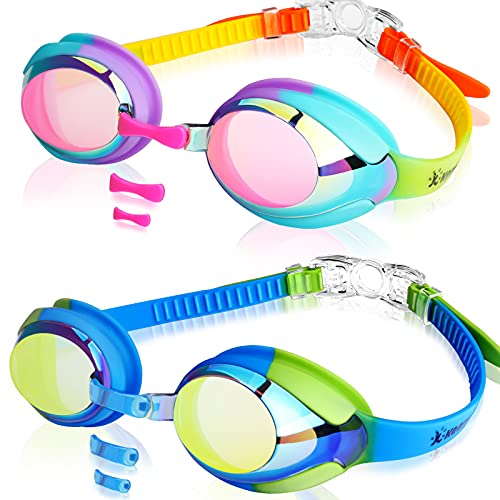 2 Pack Kids Swim Goggles