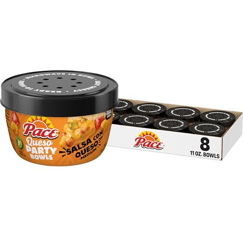 8-Pack 11-Oz Pace Salsa Con Queso Microwavable Bowl Dip