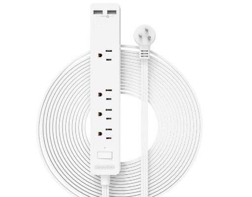 NTONPOWER Flat Extension Cord 15 ft