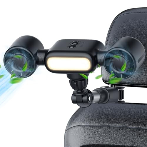 Car Seat Cooling Fan with Night Light