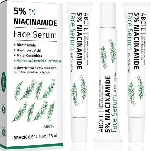 ABOTE 5% Niacinamide Facial Serum with 4% Tea Tree Extracts (3 Pack)
