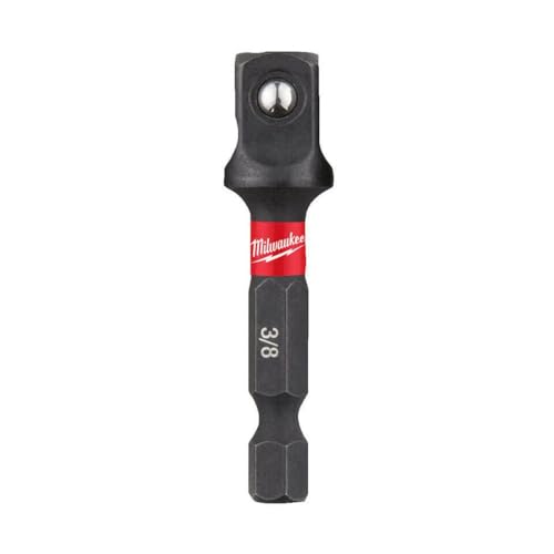 Milwaukee Shockwave Steel Impact Duty 1/4" Hex Shank to 3/8" Square Socket Adapter