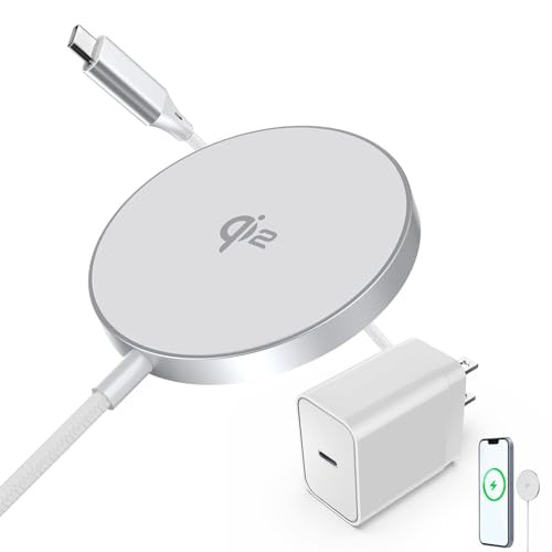 15W Magnetic Wireless Charger with 25W PD Adapter
