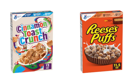 Cinnamon Toast Crunch or Reese's Puffs Cereal