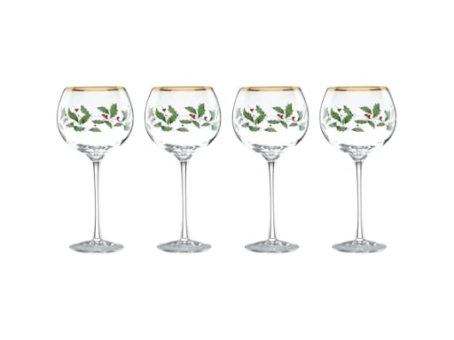 Lenox Holiday Wine Glass Set
