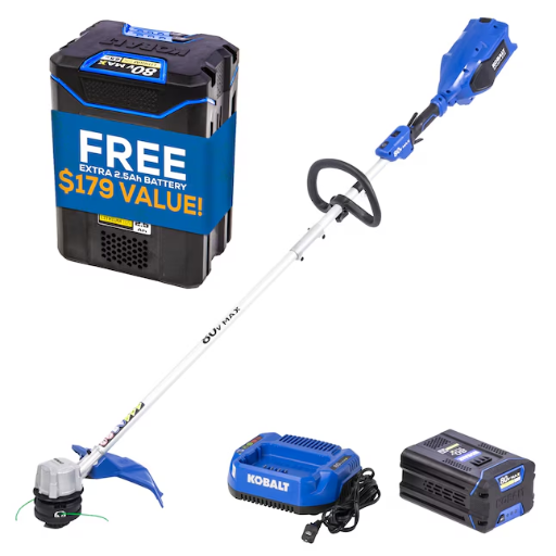 Kobalt 80-volt String Trimmer with Two Batteries
