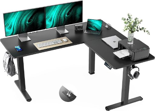 Marsail Standing Desk with Electrical Outlet