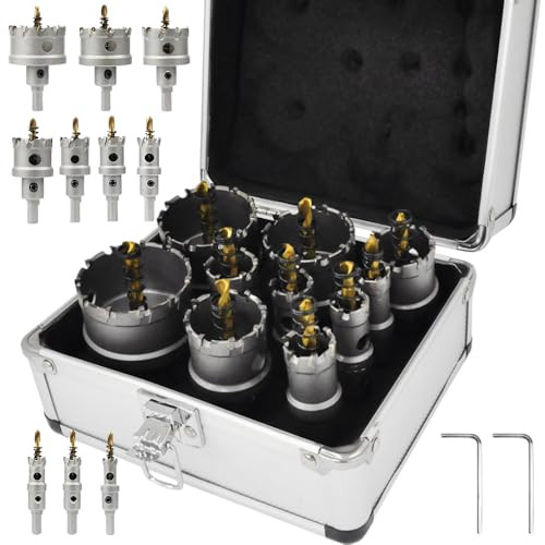 Japard 10 PC Metal Hole Saw Drill Bit Set