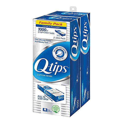 Q-tips Cotton Swabs, Family Pack, 2 Pack