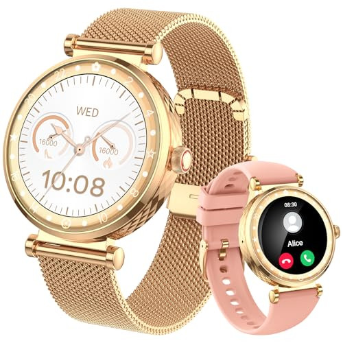 Smart Watch for Women, HD Display Fitness Tracker + Bluetooth