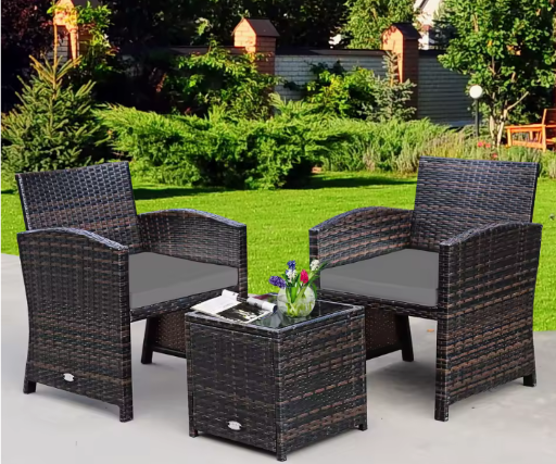 Patio Rattan Wicker Furniture Set