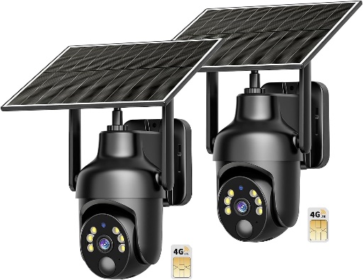Cellular Security Camera with 4G LTE SIM Card