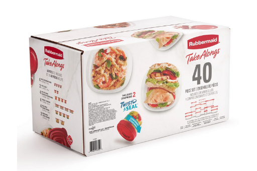 Rubbermaid 40 PC TakeAlongs Food Storage Set