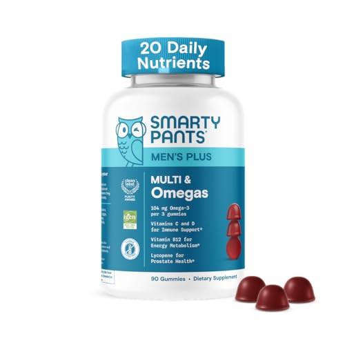 SmartyPants Men's Multivitamin Gummies, 90 Count