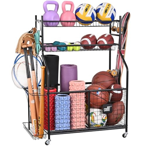 Mythinglogic Sports Equipment Garage Organizer