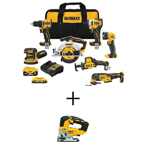 DEWALT 20V MAX 7-Tool Combo Kit with Jigsaw