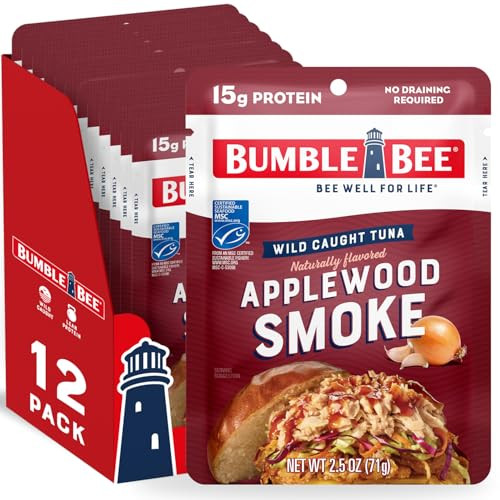 Bumble Bee Applewood Smoke Seasoned Tuna Pouches - 12 Pack