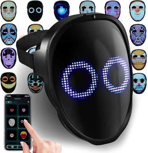 Face Transforming LED Mask with App Control