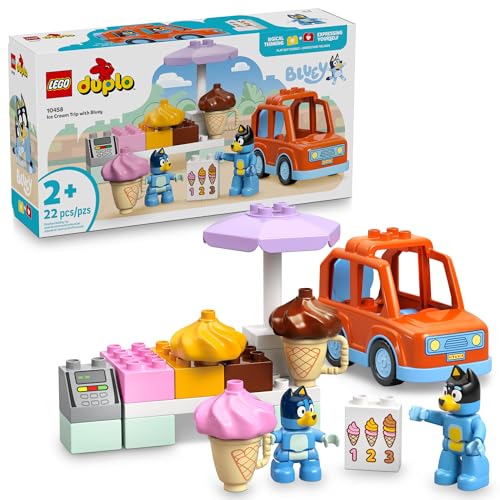 22-Piece LEGO Duplo: Bluey - Ice Cream Trip with Bluey (10458)