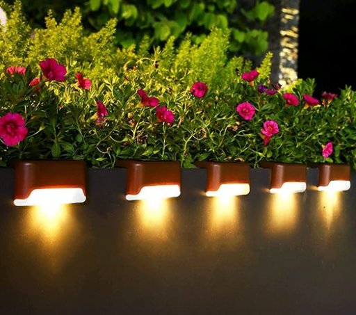 Solar LED Deck and Step Lights (8-Pack)