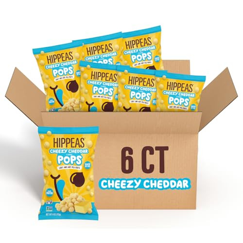 Hippeas Cheezy Cheddar Pops (6-Pack)