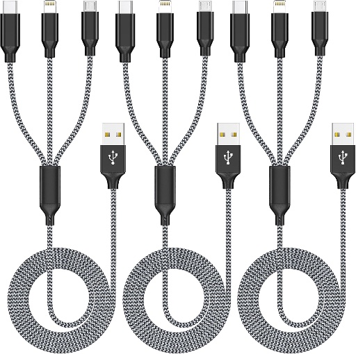 3-in-1 Multi Charging Cable 3-Pack