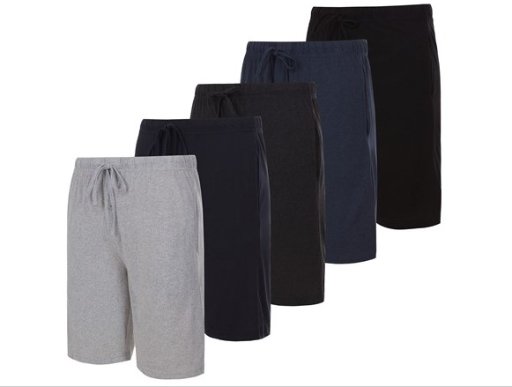 5-Pack Men's French Terry Lounge Shorts w/ Pockets