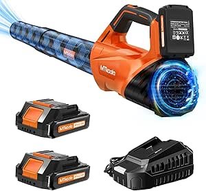 Upgrade Cordless Leaf Blower with 6AH Batteries and Charger