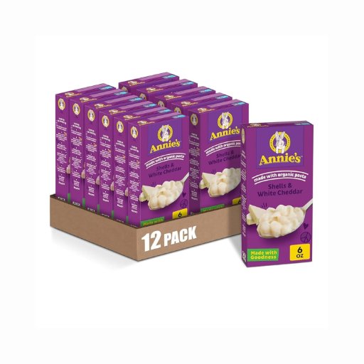 Annie's Shells & White Cheddar Mac and Cheese (12-Pack)