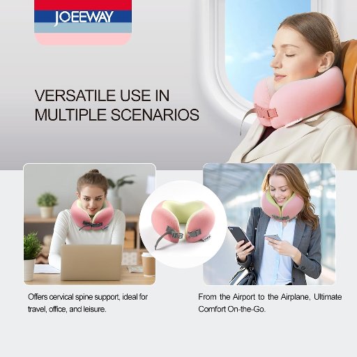 Joeeway Memory Foam Travel Pillow
