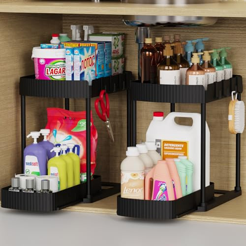 Ukeeptap Multi-Purpose Pull-Out Under Sink Storage Organizers