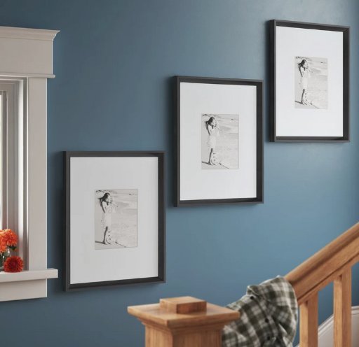 Wade Logan Baislee 3 Piece Matte Plastic Single Picture Frame Set