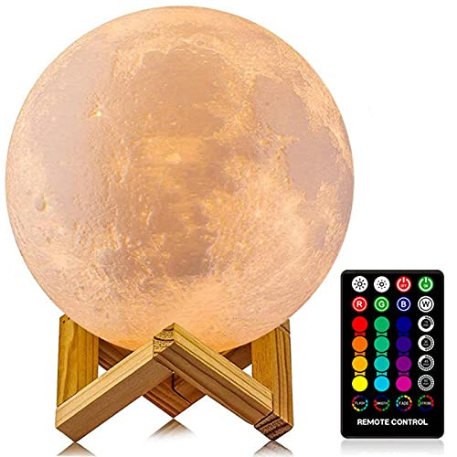 LOGROTATE USB Rechargeable Moon Lamp