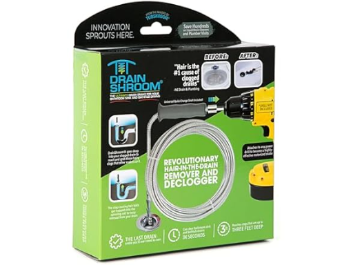 DrainShroom Reusable Sink Snake Clog Remover Tool