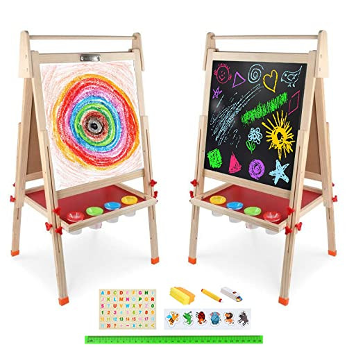 Double-Sided Wooden Easel